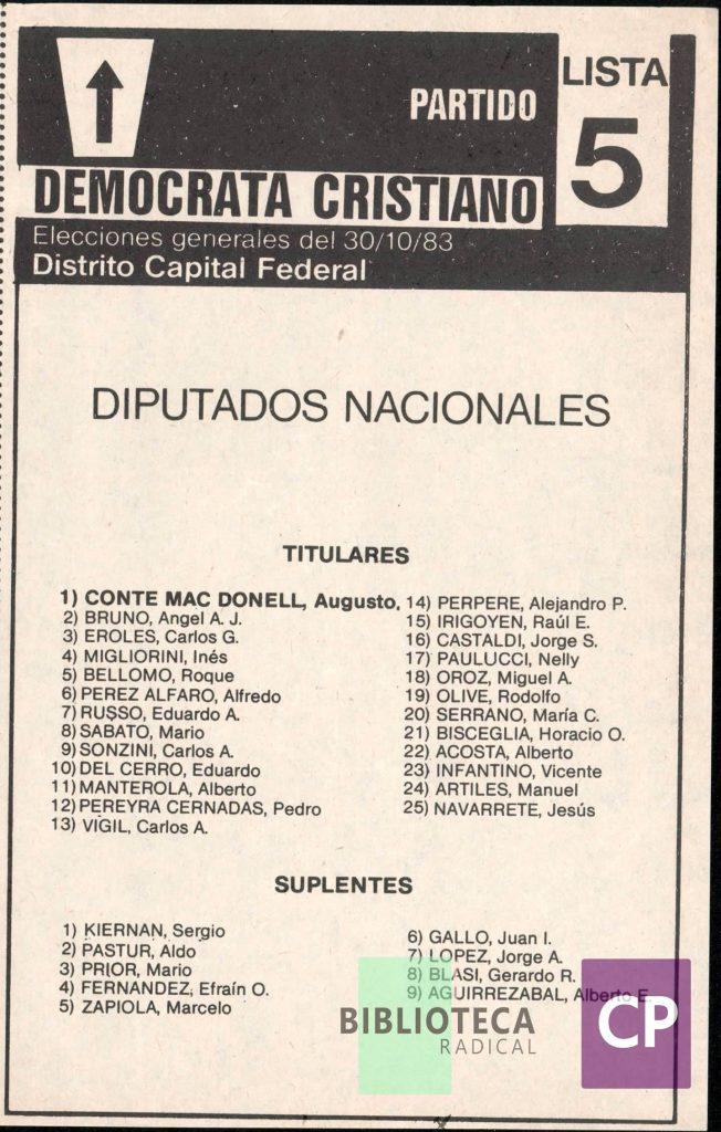 PARTIDO DEMÓCRATA CRISTIANO
