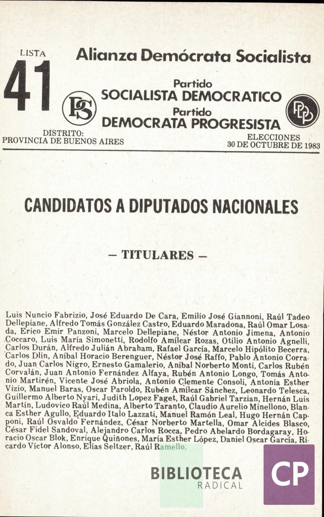 ALIANZA DEMÓCRATA SOCIALISTA