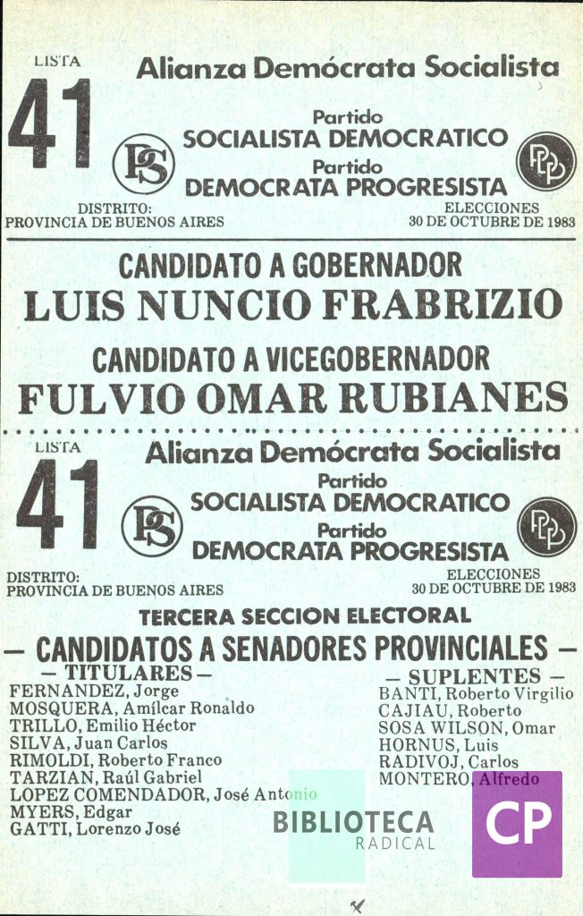 ALIANZA DEMÓCRATA SOCIALISTA