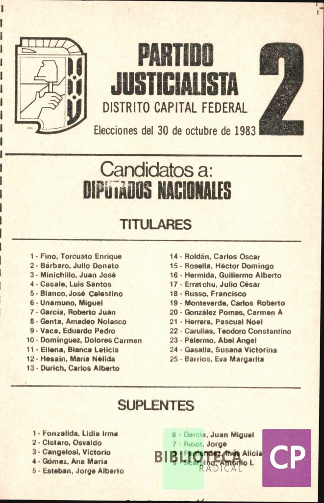 PARTIDO JUSTICIALISTA