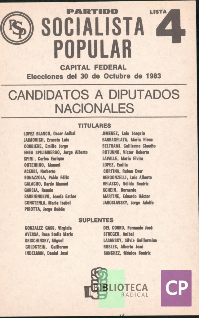 PARTIDO SOCIALISTA POPULAR