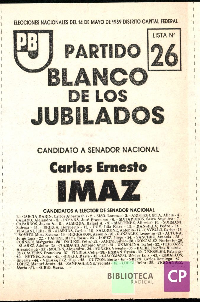 PARTIDO BLANCO DE LOS JUBILADOS