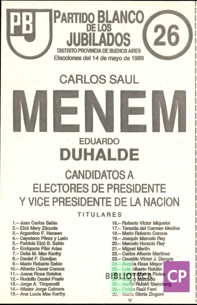 PARTIDO BLANCO DE LOS JUBILADOS