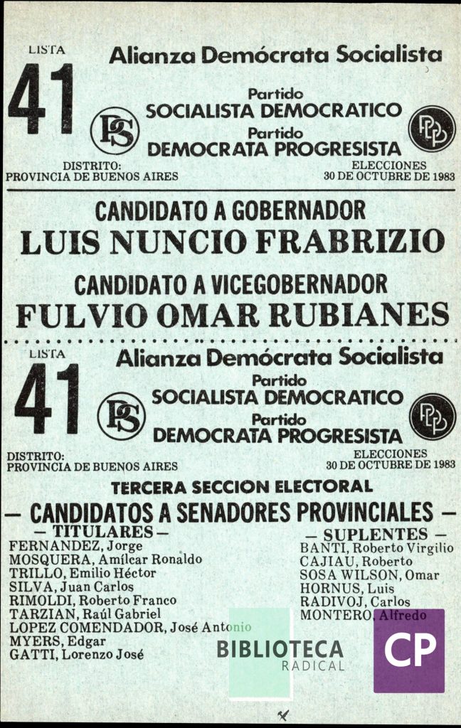 ALIANZA DEMÓCRATA SOCIALISTA