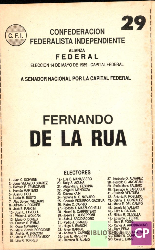 CONFEDERACIÓN FEDERALISTA INDEPENDIENTE