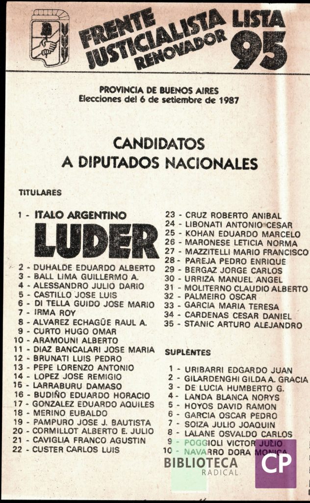 FRENTE JUSTICIALISTA RENOVADOR