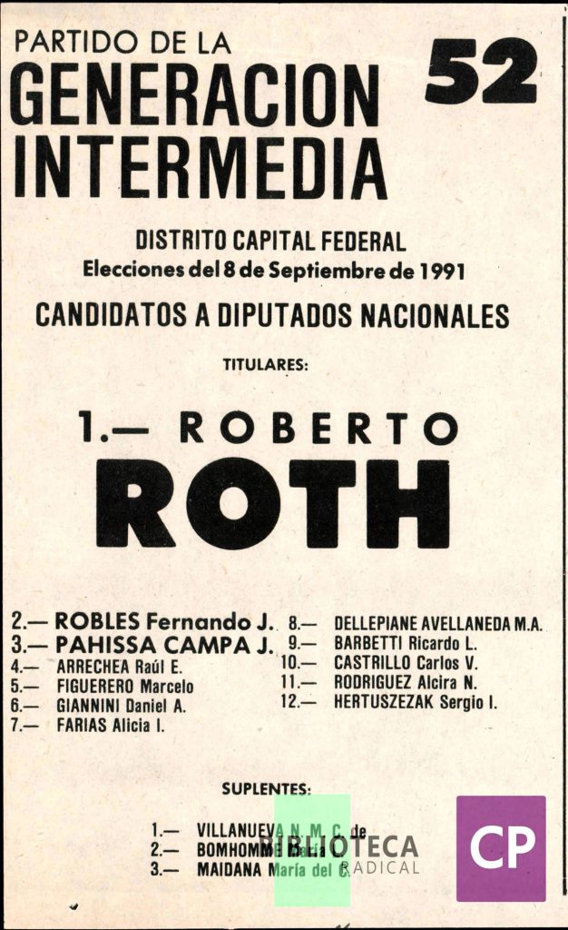 GENERACIÓN INTERMEDIA