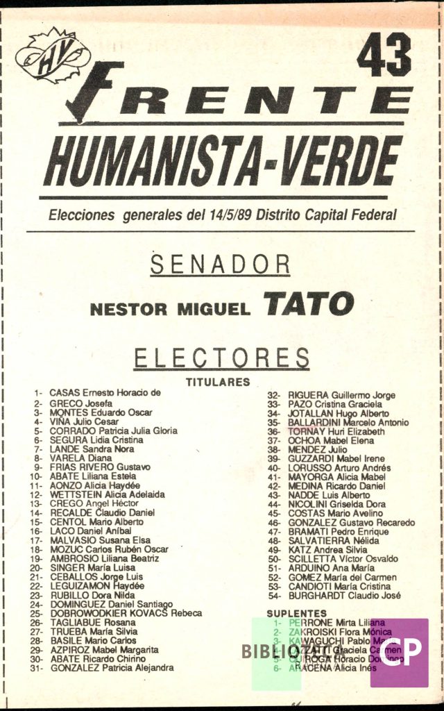 FRENTE HUMANISTA VERDE