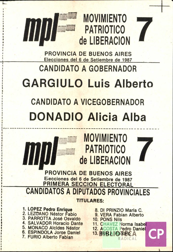 MOVIMIENTO PATRIÓTICO DE LIBERACIÓN