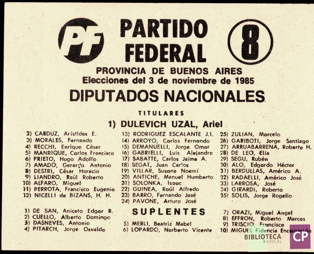 PARTIDO FEDERAL