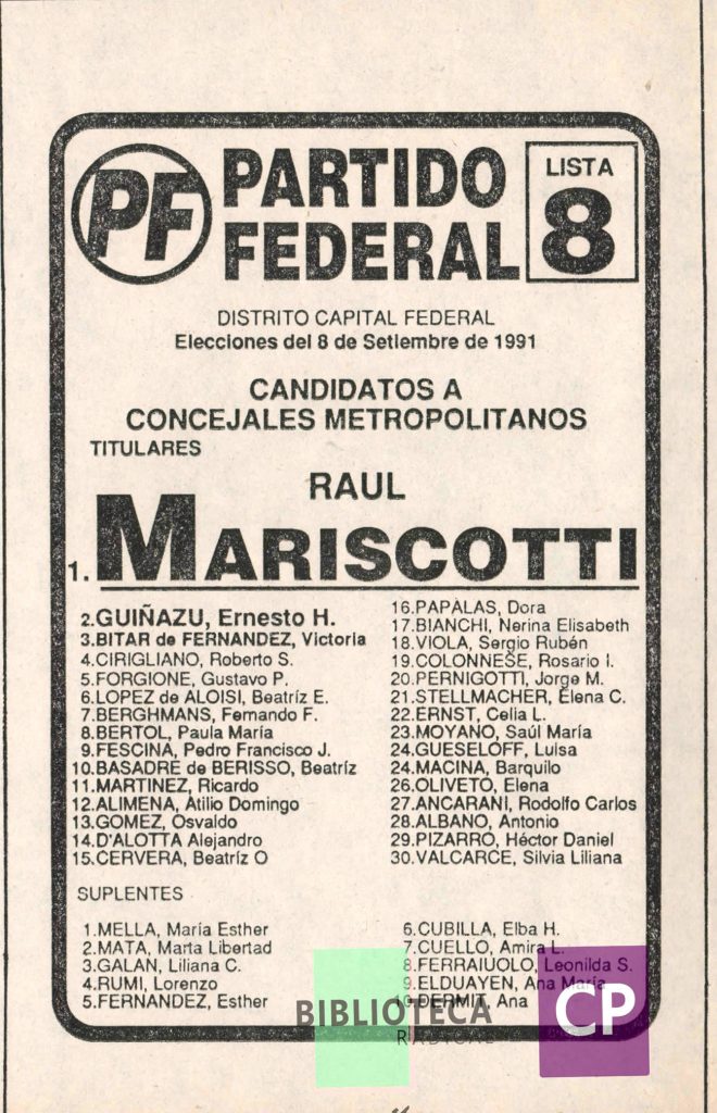 PARTIDO FEDERAL