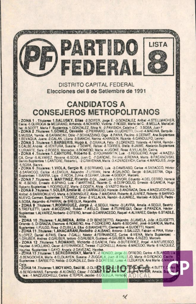 PARTIDO FEDERAL