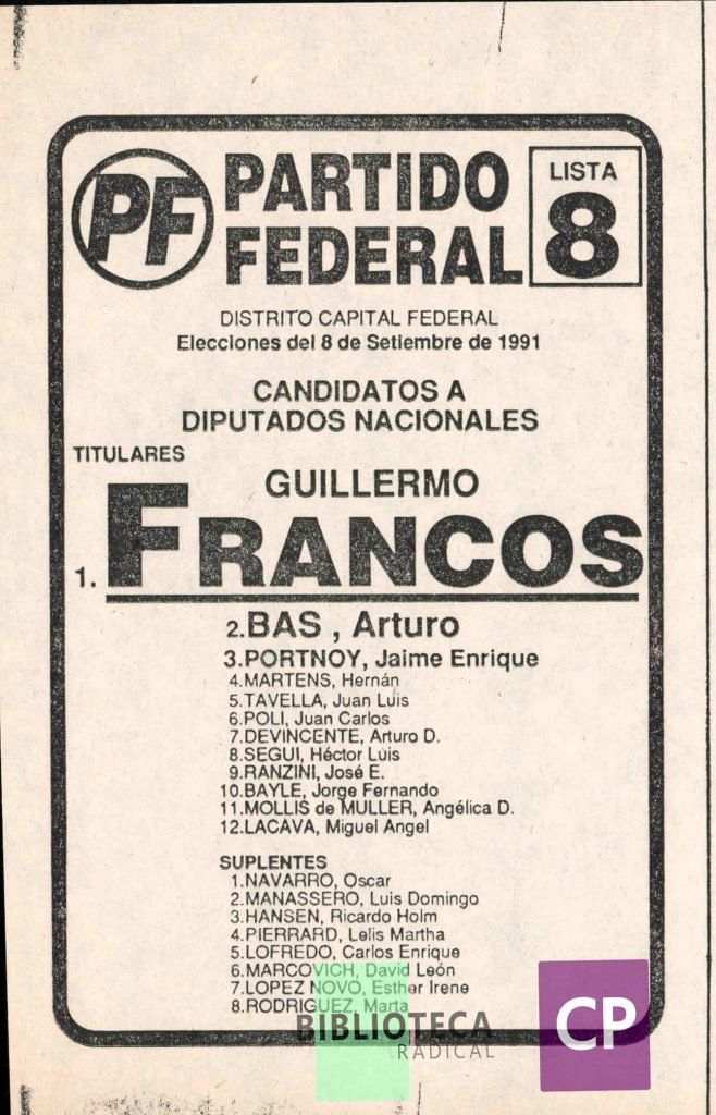 PARTIDO FEDERAL