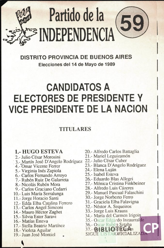 PARTIDO DE LA INDEPENDENCIA