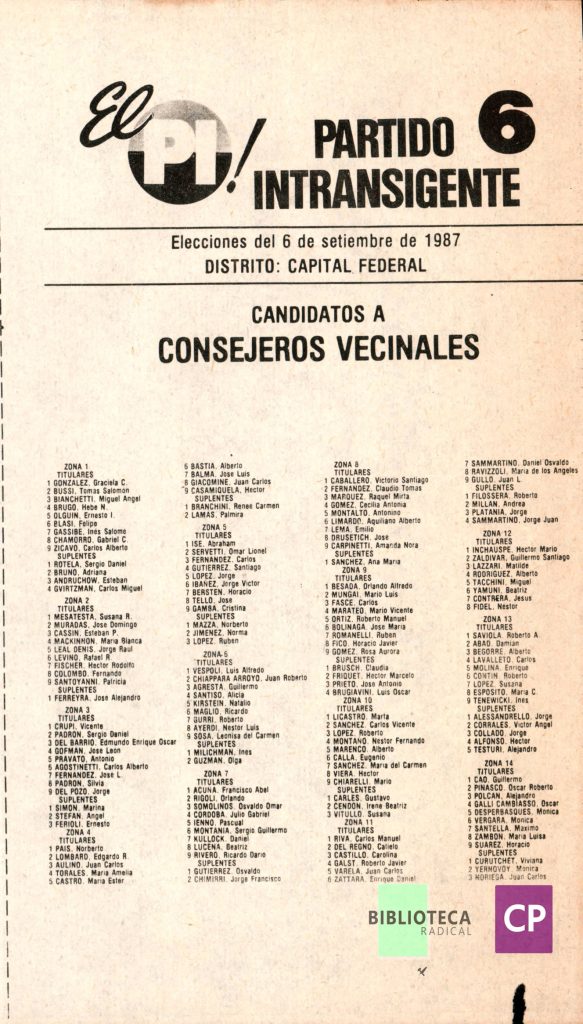 PARTIDO INTRANSIGENTE