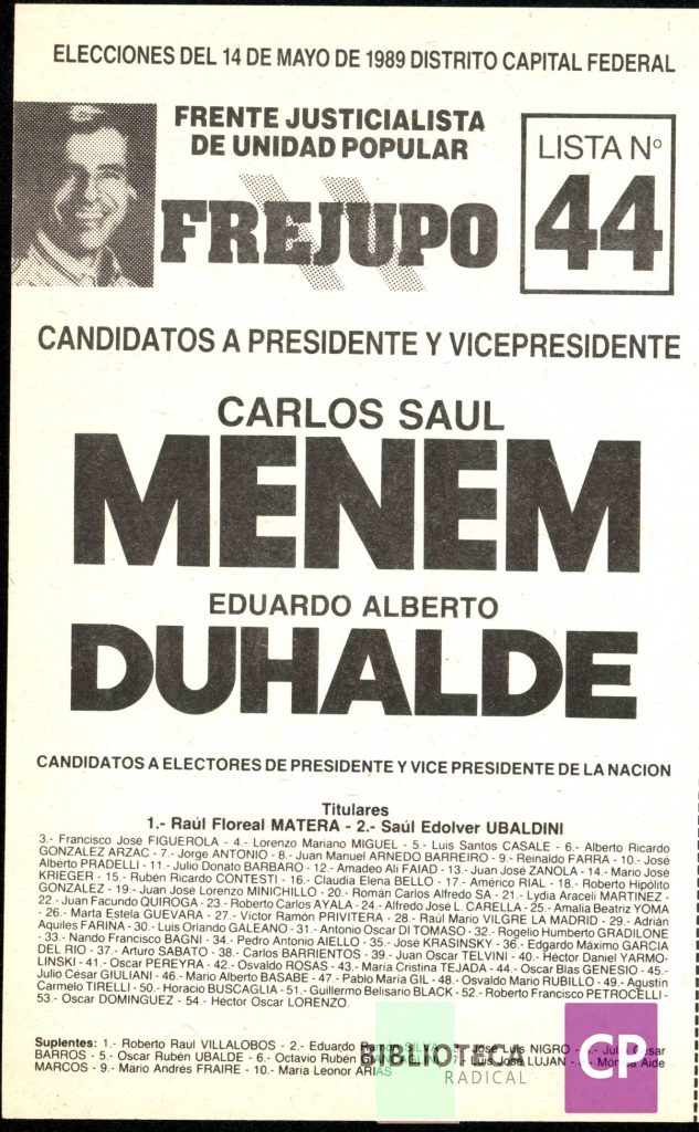 FRENTE JUSTICIALISTA DE UNIDAD POPULAR