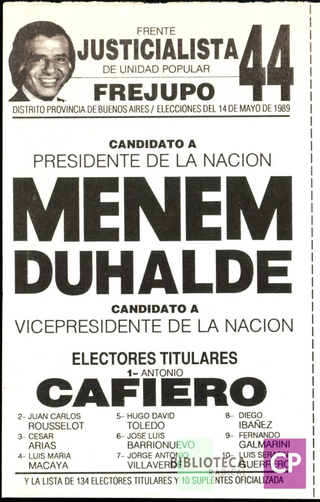 FRENTE JUSTICIALISTA DE UNIDAD POPULAR