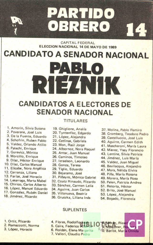 PARTIDO OBRERO