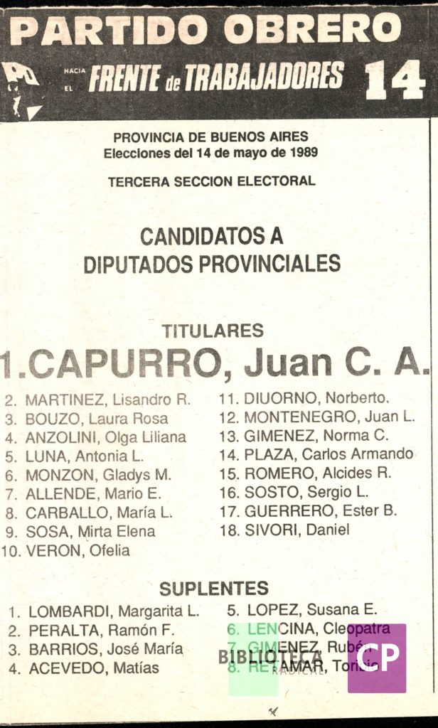 PARTIDO OBRERO