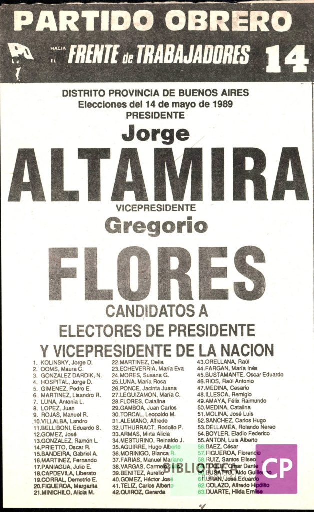 PARTIDO OBRERO