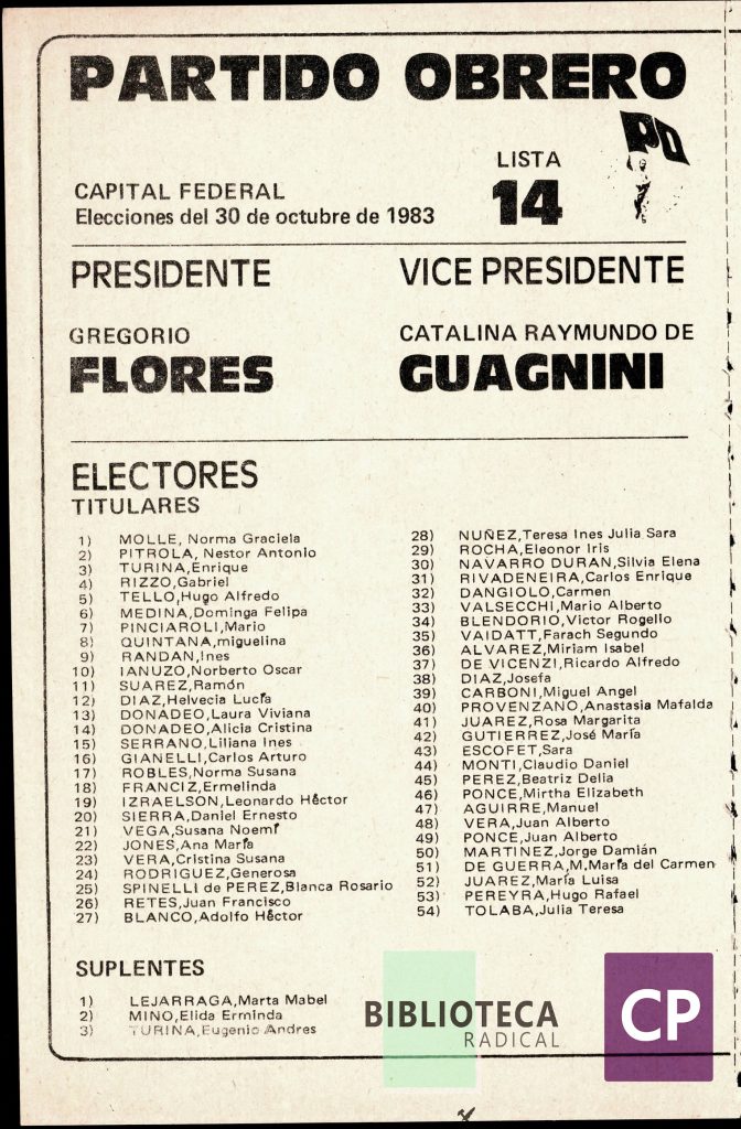 PARTIDO OBRERO