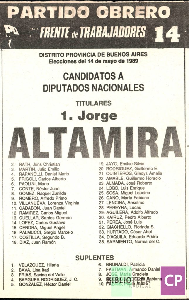 PARTIDO OBRERO
