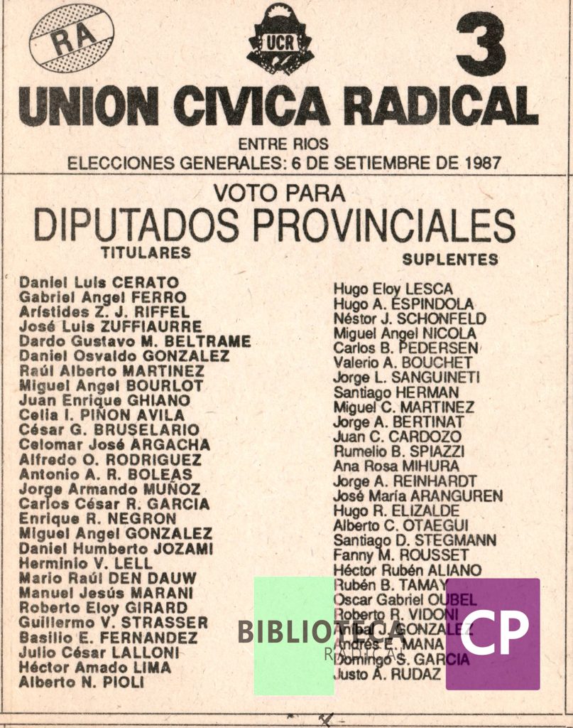 UCR - UNIÓN CÍVICA RADICAL