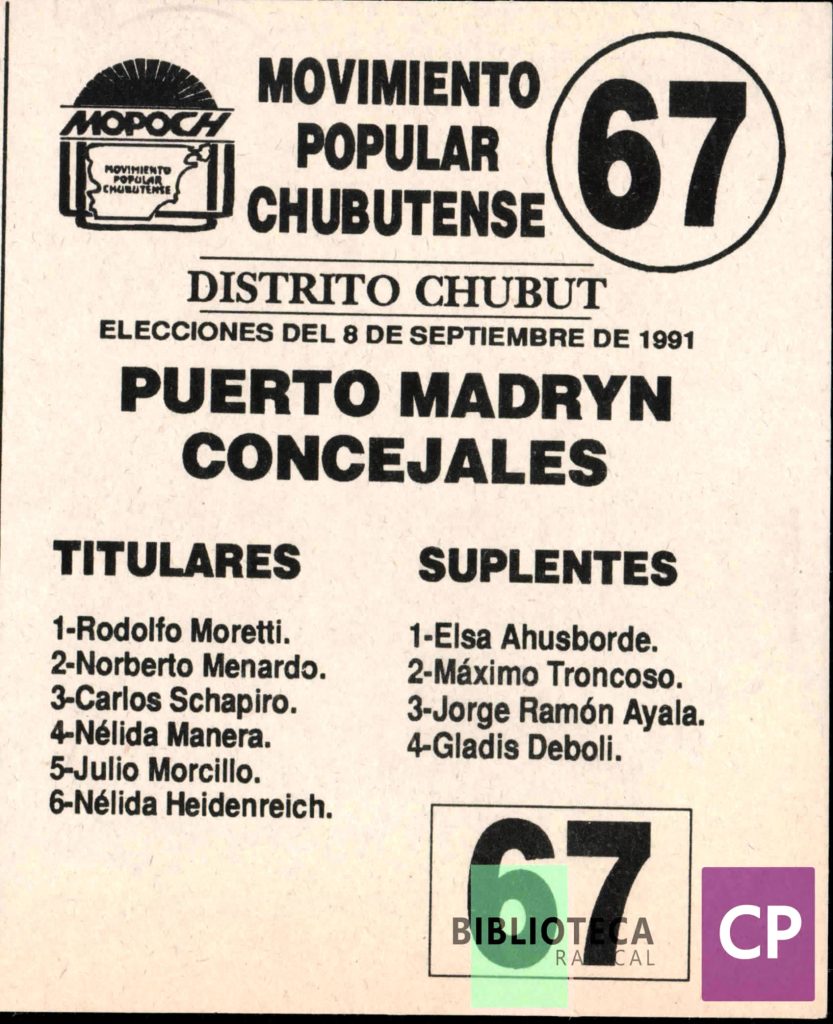 MOVIMIENTO POPULAR CHUBUTENSE