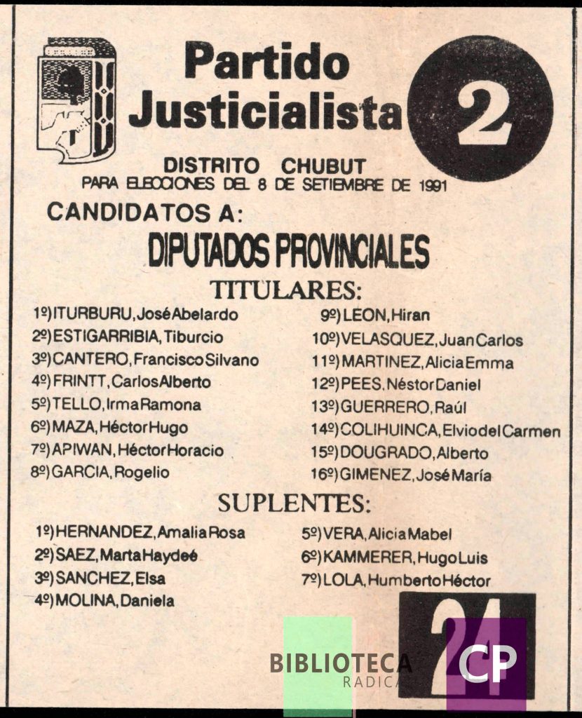 PARTIDO JUSTICIALISTA - 24