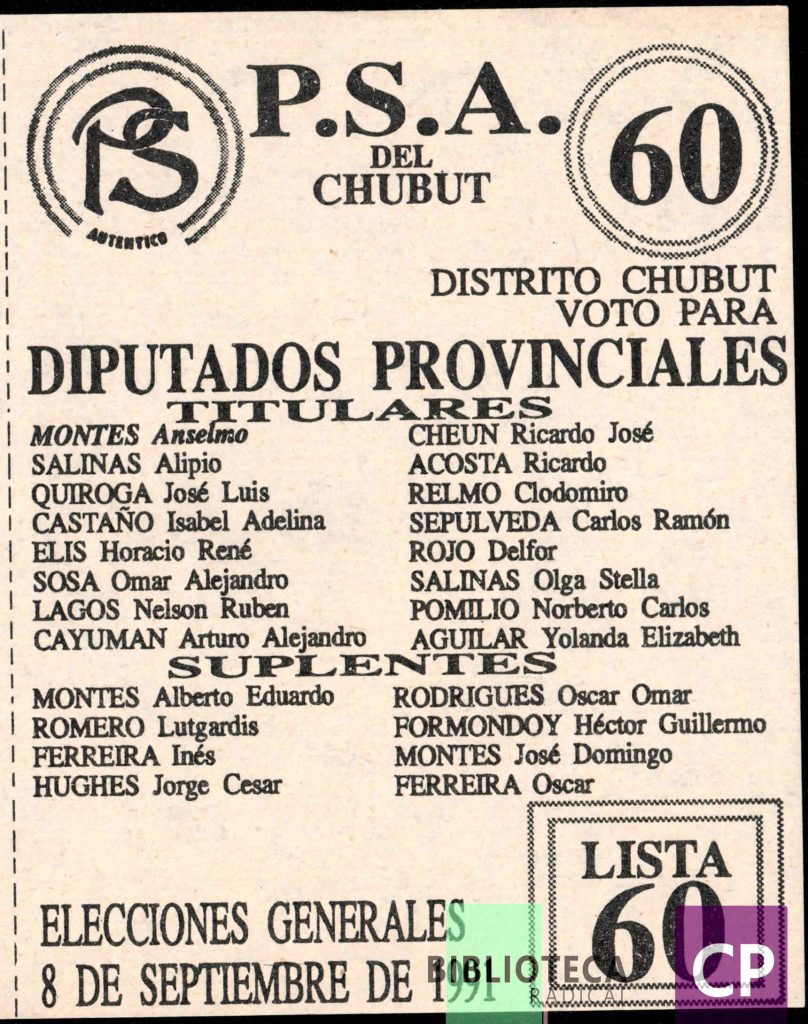 PARTIDO SOCIALISTA AUTÉNTICO - 60