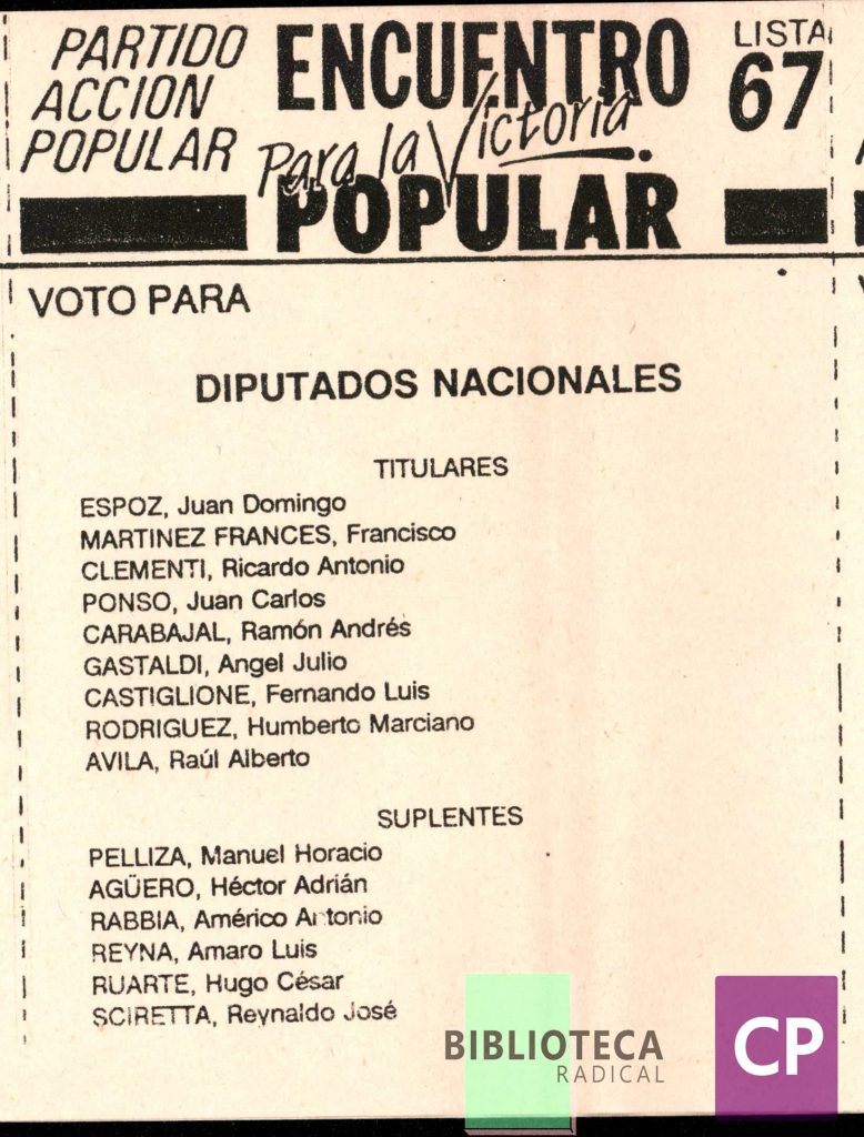 ENCUENTRO PARA LA VICTORIA POPULAR