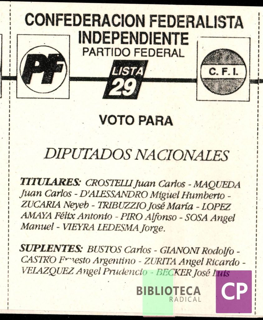 CONFEDERACIÓN FEDERALISTA INDEPENDIENTE