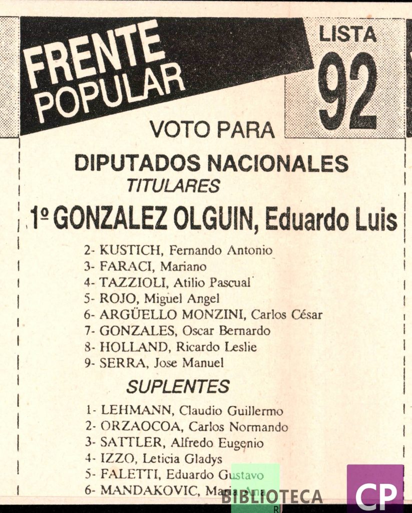 FRENTE POPULAR