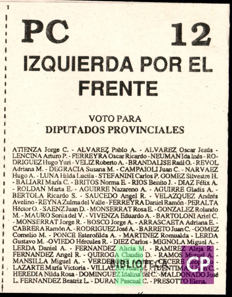 IZQUIERDA POR EL FRENTE
