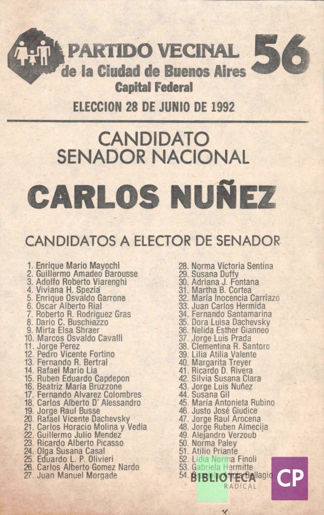 PARTIDO VECINAL