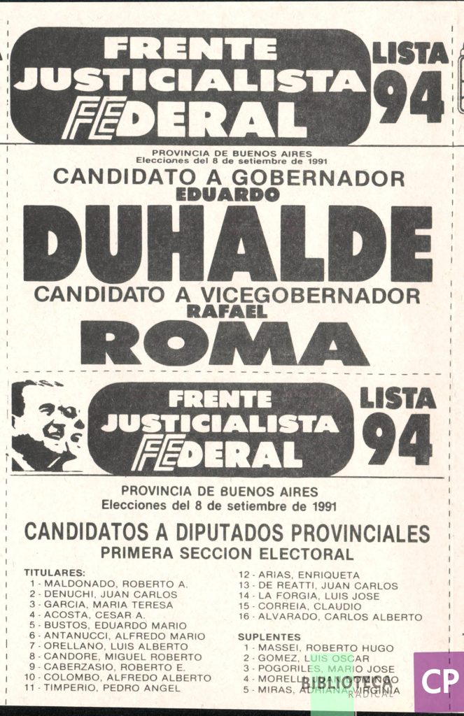 FRENTE JUSTICIALISTA FEDERAL