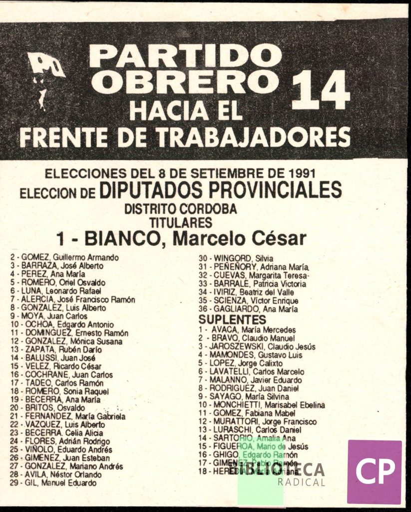 PARTIDO OBRERO