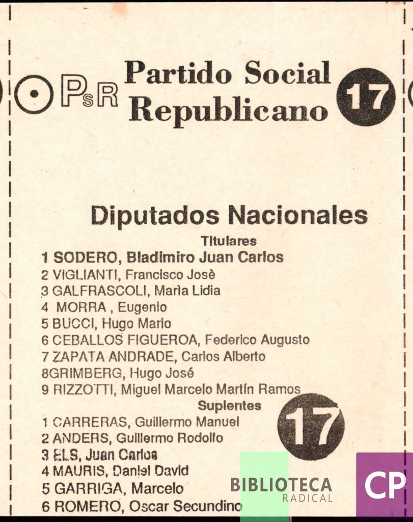 PARTIDO SOCIAL REPUBLICANO