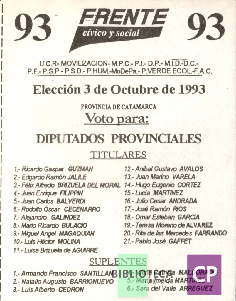 FRENTE CÍVICO Y SOCIAL