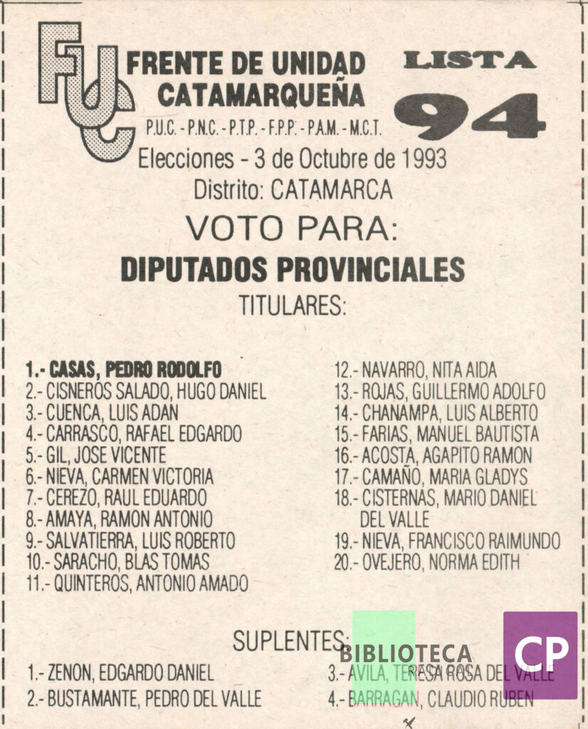 UNIDAD CATAMARQUEÑA