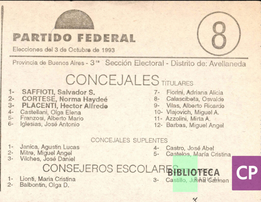 PARTIDO FEDERAL