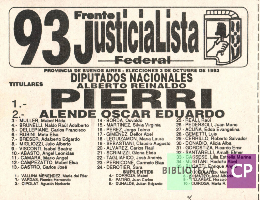 FRENTE JUSTICIALISTA