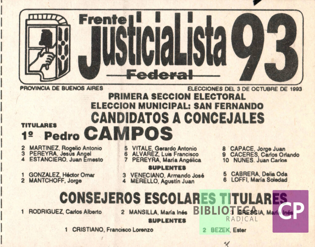 FRENTE JUSTICIALISTA