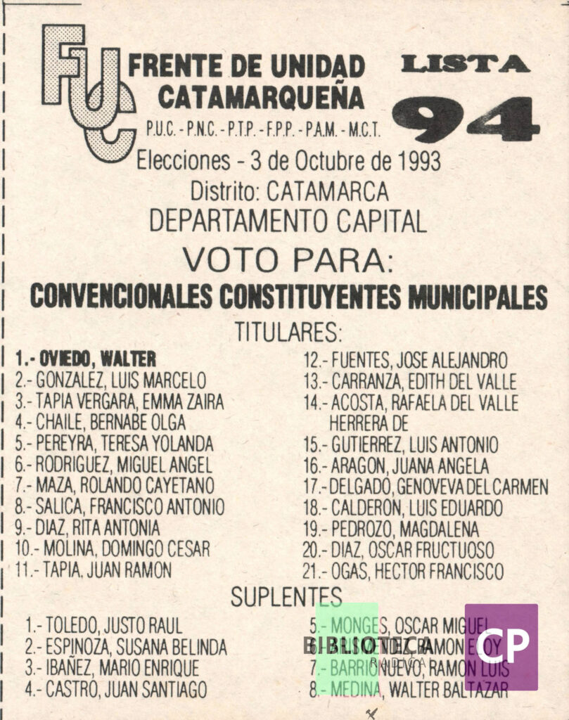 UNIDAD CATAMARQUEÑA