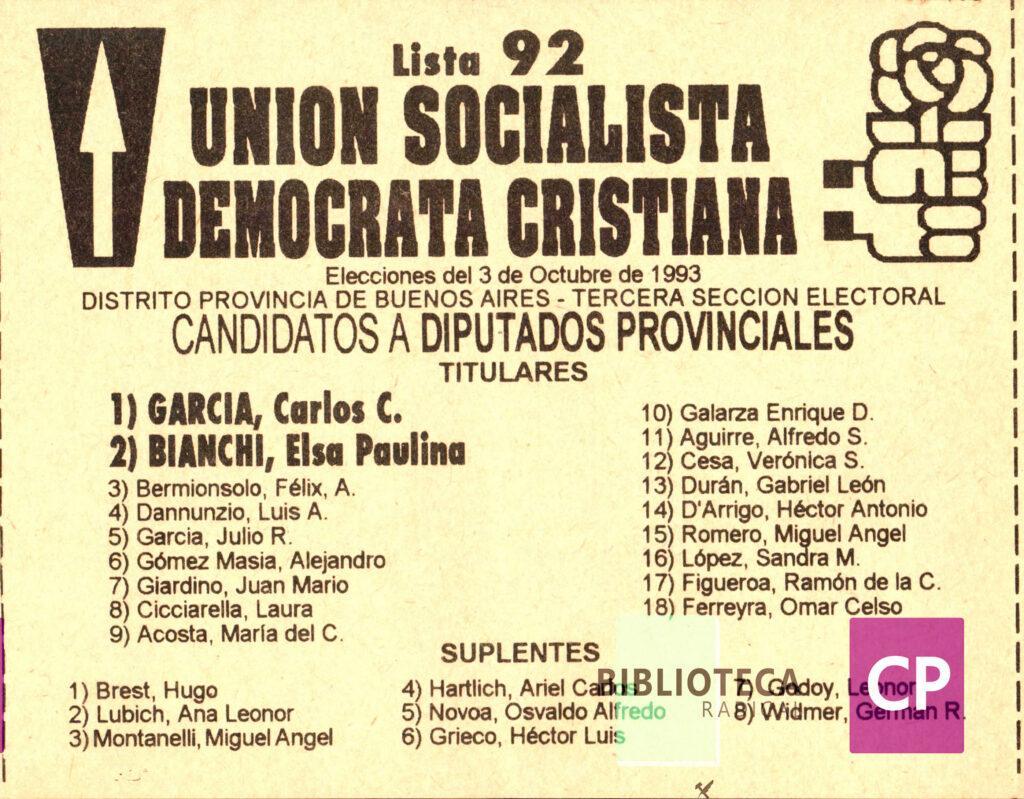 UNIÓN SOCIALISTA DEMÓCRATA CRISTIANA