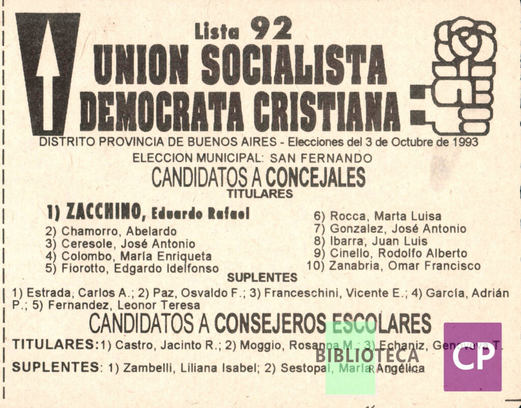 UNIÓN SOCIALISTA DEMÓCRATA CRISTIANA