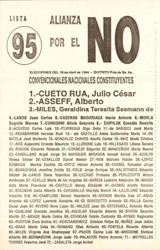 ALIANZA POR EL NO