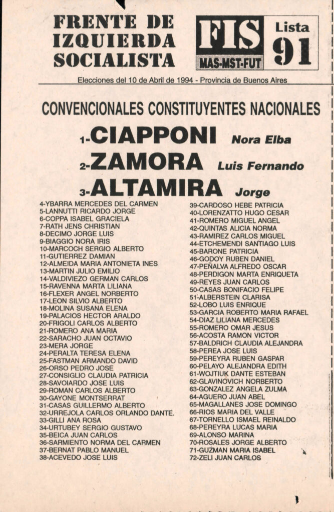 FRENTE DE IZQUIERDA SOCIALISTA