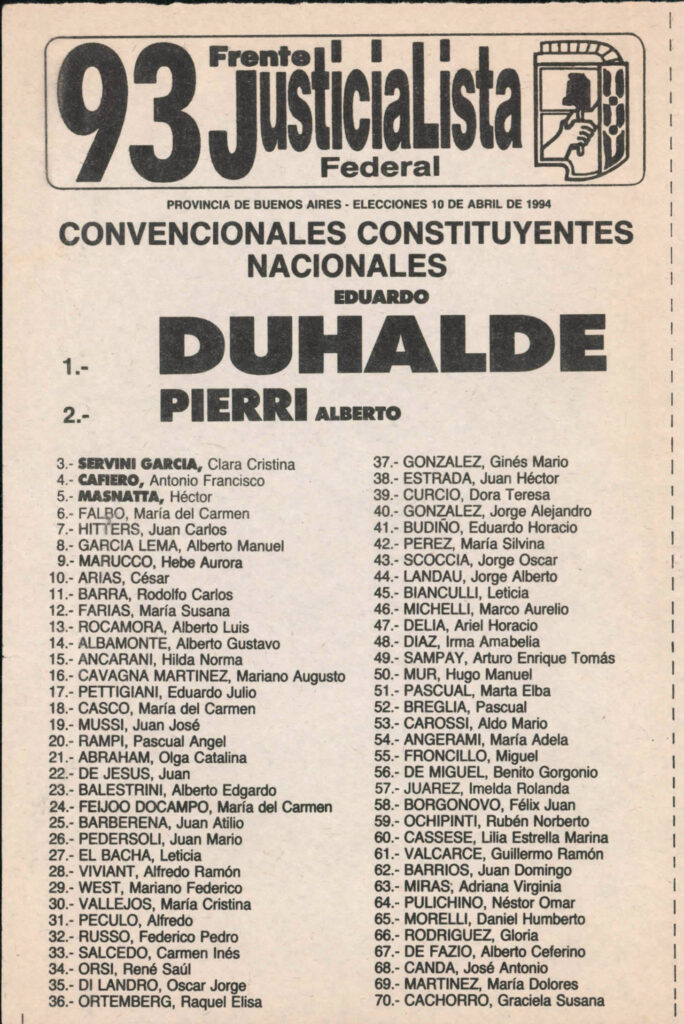 FRENTE JUSTICIALISTA FEDERAL