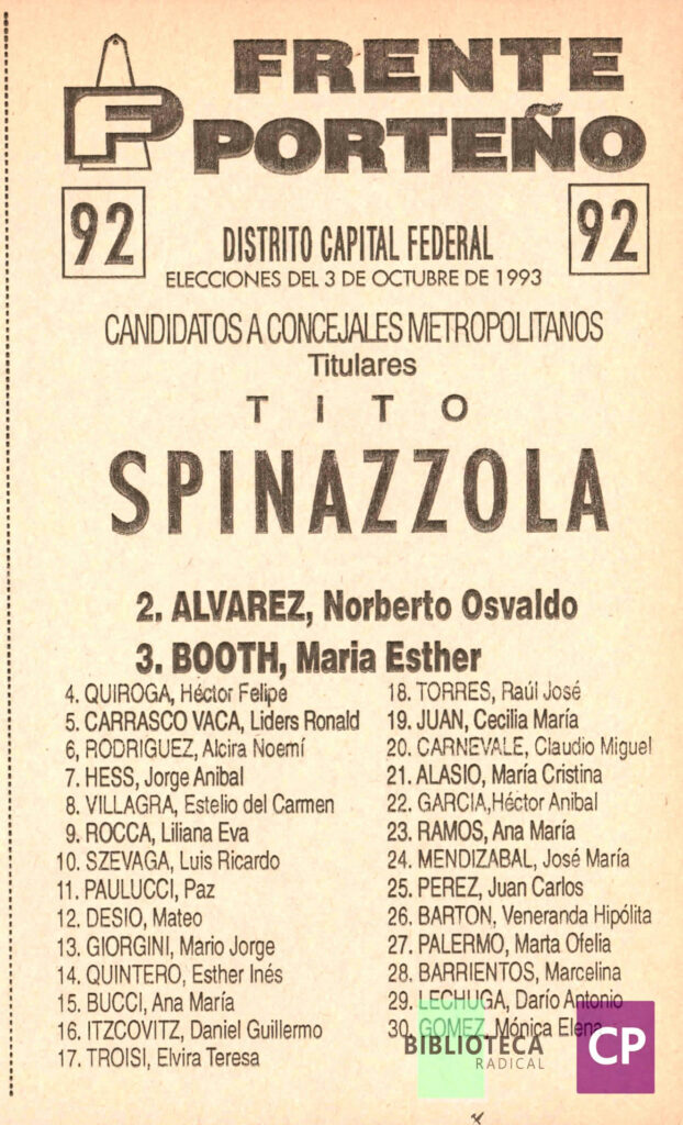 FRENTE PORTEÑO